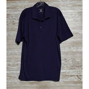 FedEx Mens Polo Shirt by Clique L Purple Golf Gorpcore Y2K